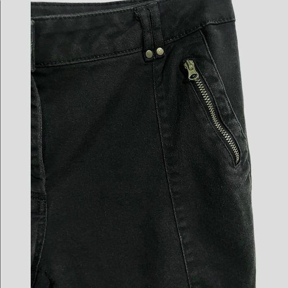 💙 3 for $12 - H&M Navy Khaki Skinny Pants Brass Zipper Detail - Picture 3 of 9